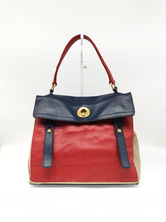 Yves Saint Laurent Handbags - Yves Saint Laurent YSL Muse Two Colorblock Leather Satchel Top Handle Bag